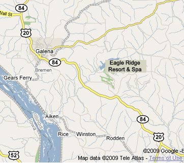 Map to Eagle Ridge Resort & Spa